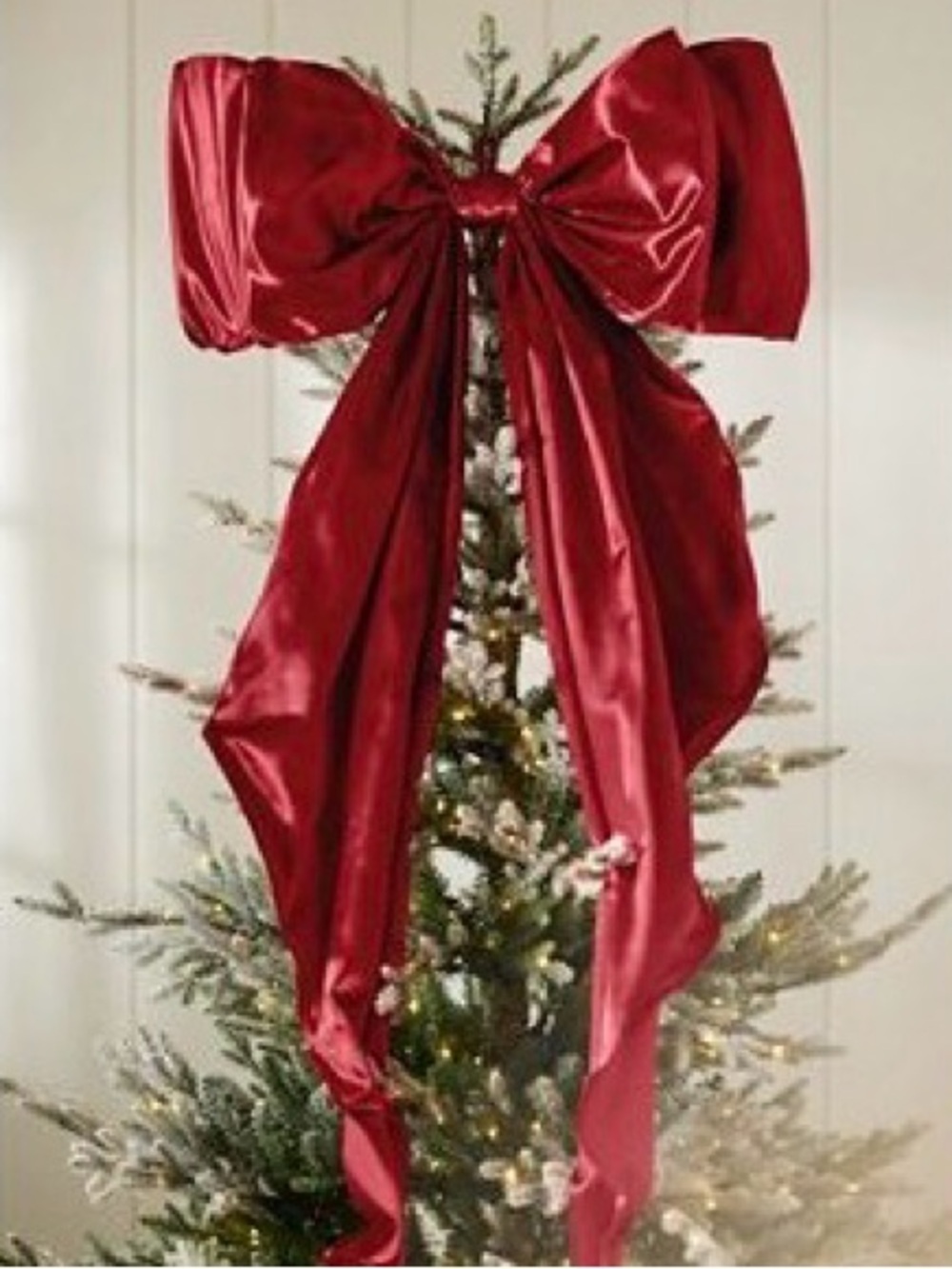 NIB Anthropologie Satin Bow Tree Topper